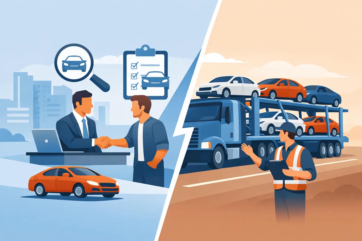 Broker vs Carrier Auto Shipping Explained