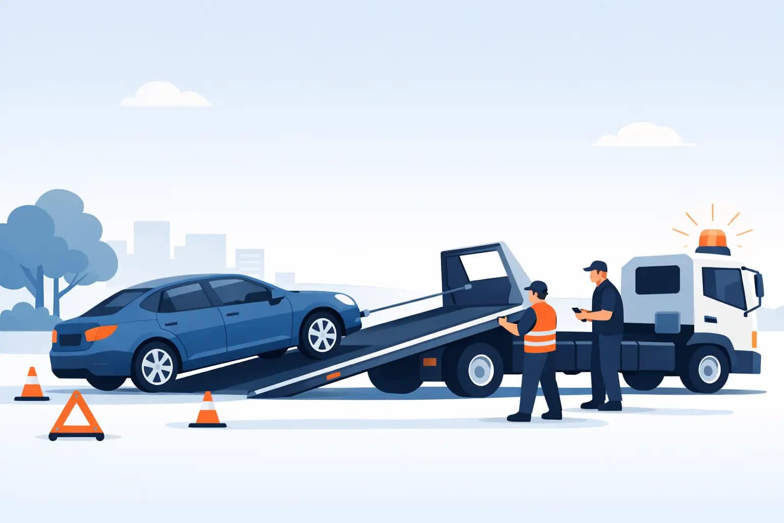 How to Move an Inoperable Vehicle Safely